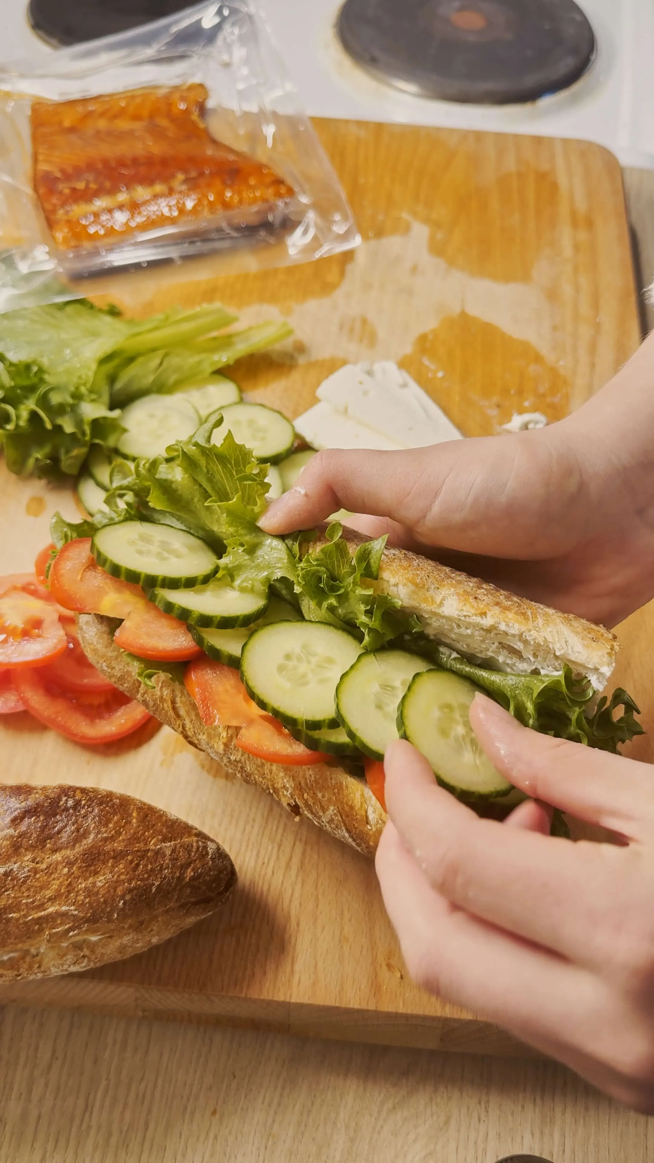 10 Minute Salmon Baguette - Image 2