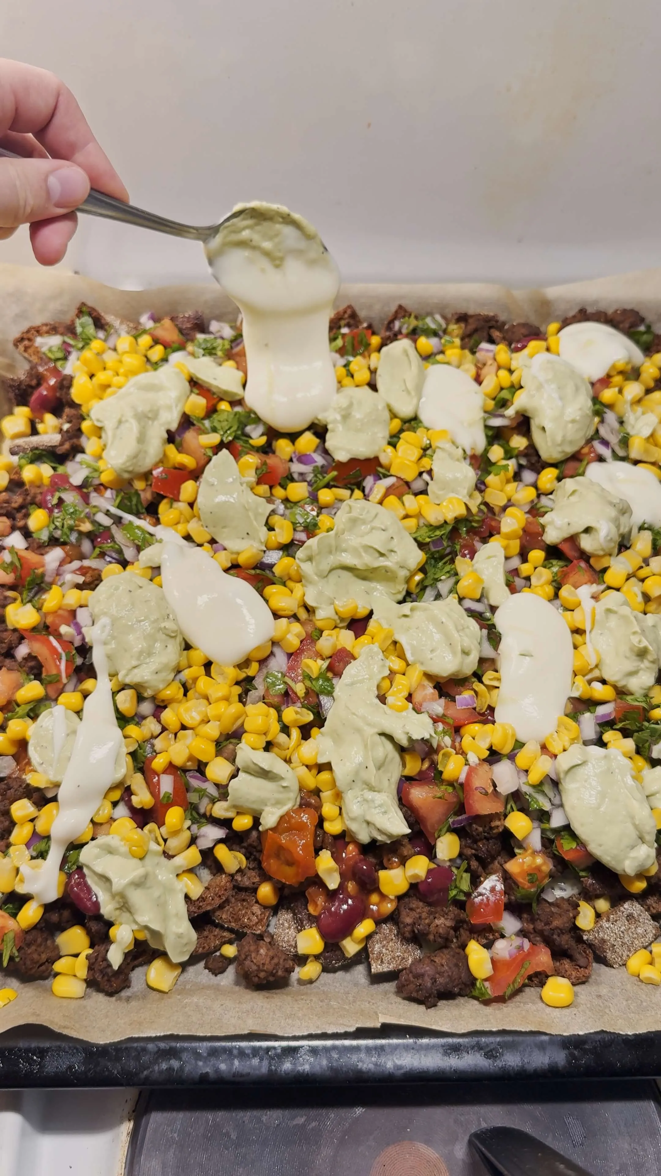 Nachos saudáveis no forno com carne moída - Image 1