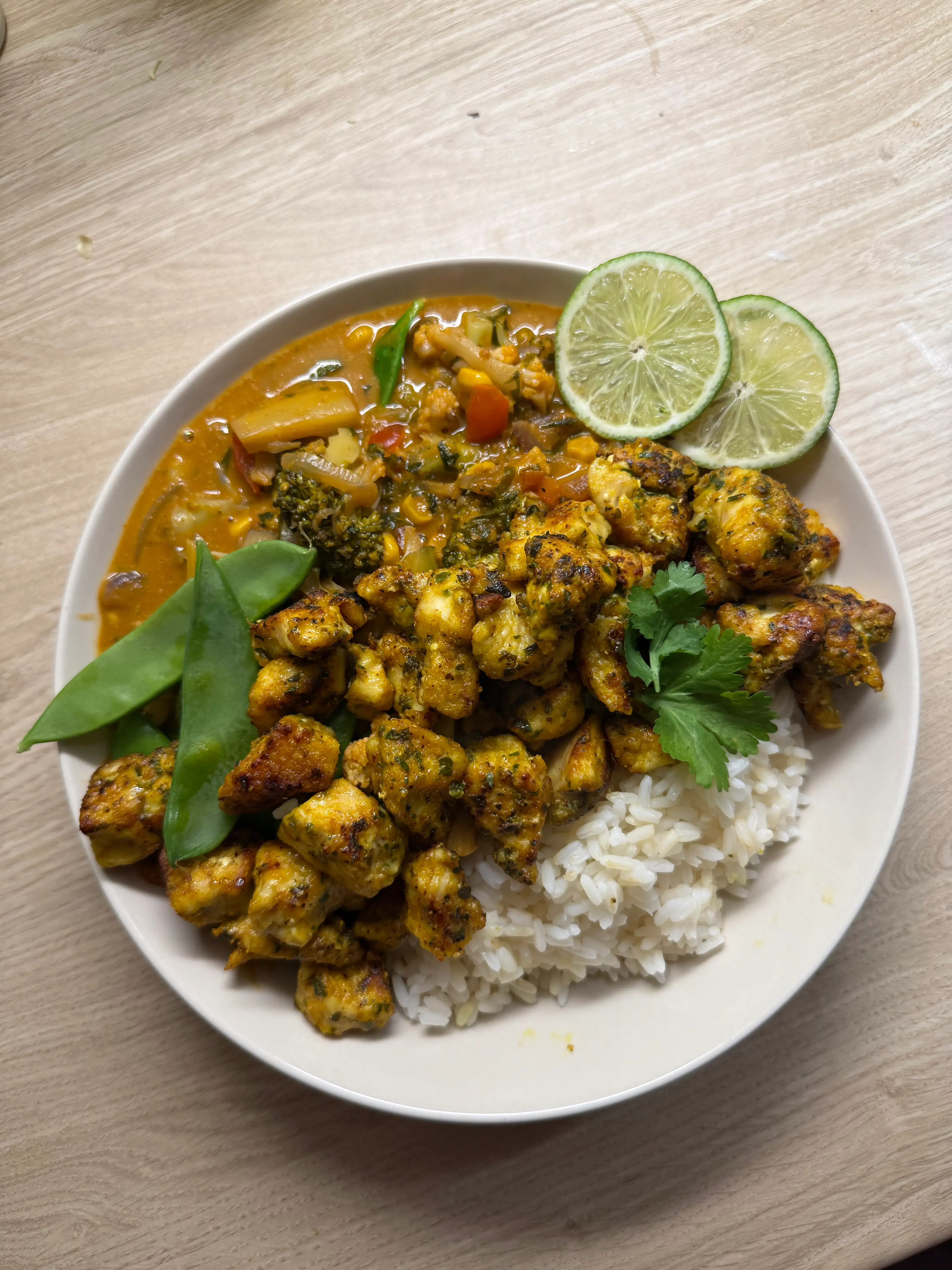 Red Curry Chicken with Coconut Veggies - Image 1